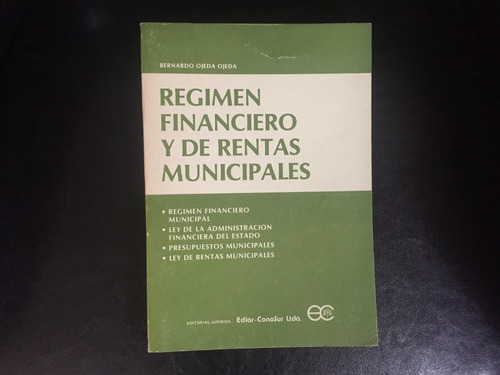 Régimen Financiero Y De Rentas Municipales Bernardo Ojeda