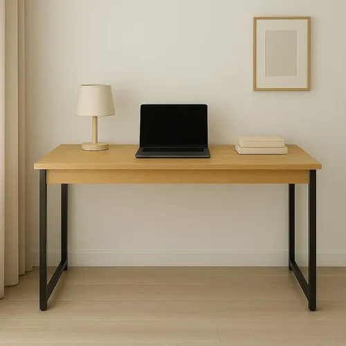 Mesa Escrivaninha Industrial Home Office  Escritório Madeira - R$ 135