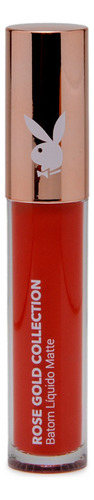 Batom Liquido Matte Play Boy Gold Collection Efeito 24 Horas Vermelho