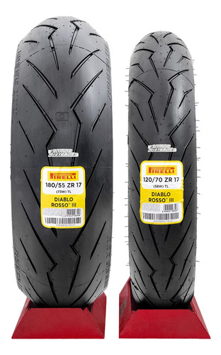 Llantas Pirelli Diablo Rosso Iii 120/70 17 Y 180/55 17 R6r