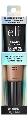 Base Correctora De Color Cc Cream E.l.f. Camo Spf30 Tan 4