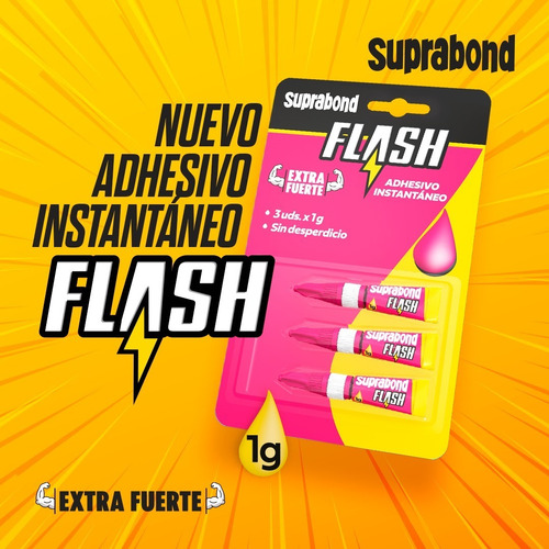 Imagen 5 de 8 de Adhesivo Instantáneo Suprabond Flash 3-en-1 Sin Desperdicio
