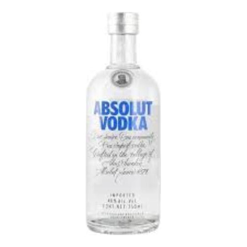 Botella De Vodka Absolut Regular Azul Sueco 750ml        
