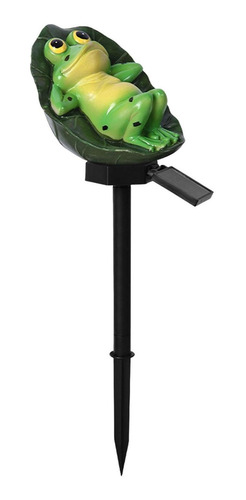 Imagen 1 de 10 de Impermeable Solar Hada Jardín Luz Rana Lámpara