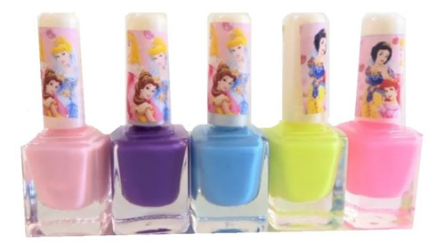 5 Esmaltes Nenas Colores Variados Navidad Dia Niño  Ydnis 