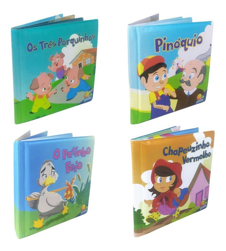 Coleção Primeiro Livro Do Bebê - Banho Divertido - 4 Livros