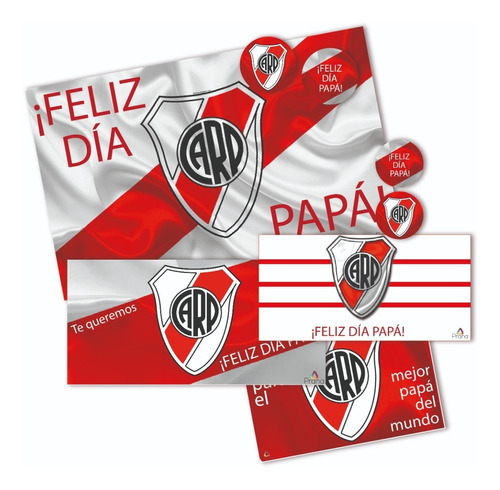 Kit Imprimible Dia Del Padre River Plate Pdf Digital