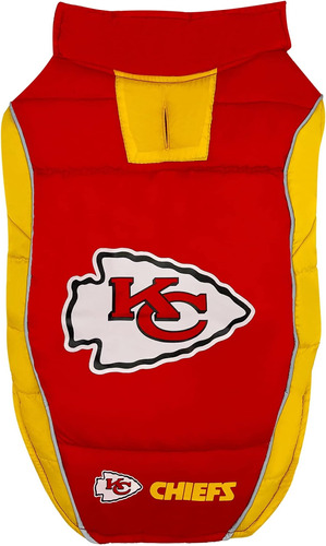 Chaleco Acolchado Nfl Kansas City Chiefs Para Perros Y Talla