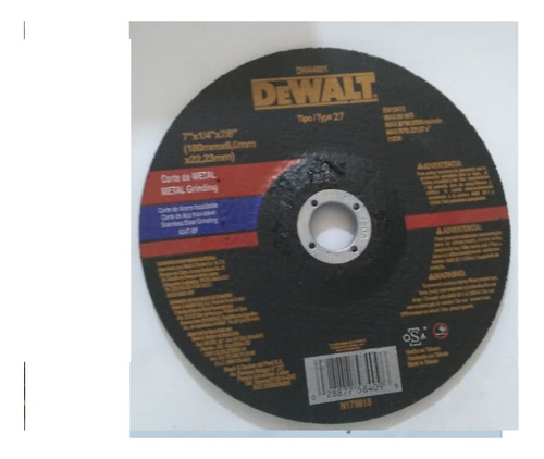 Disco Dewalt 7 X 1/4  Corte Metal  Abierto Sabados