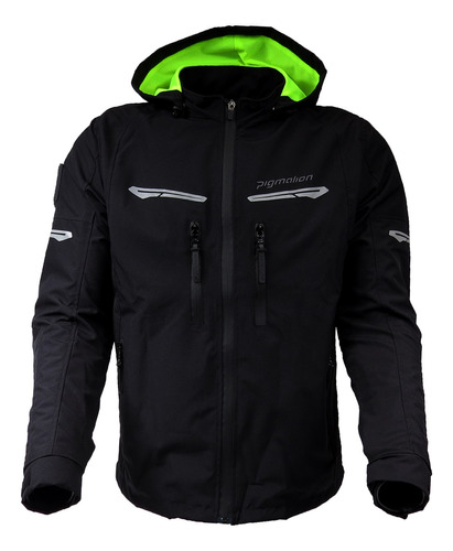 Chaqueta Para Moto Pigmalion Fenix Black Hombre