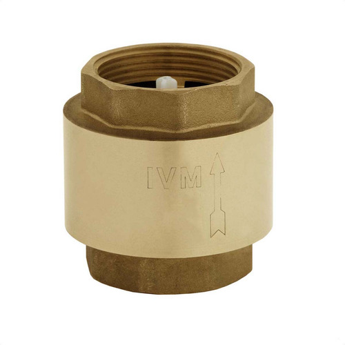 Válvula De Retenção Vertical Horizontal 3/4 Latão Forjado Ivm Italy Válvula De Retenção Refluxo Unidirecional Metal