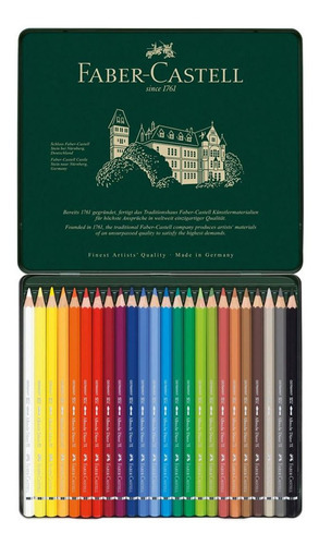 Estuche metálico Albrecht Dürer, 24 colores, acuarela