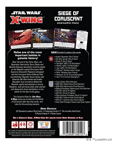 Star Wars X-wing 2ª Edición Juego De Miniaturas Seige Of Cor