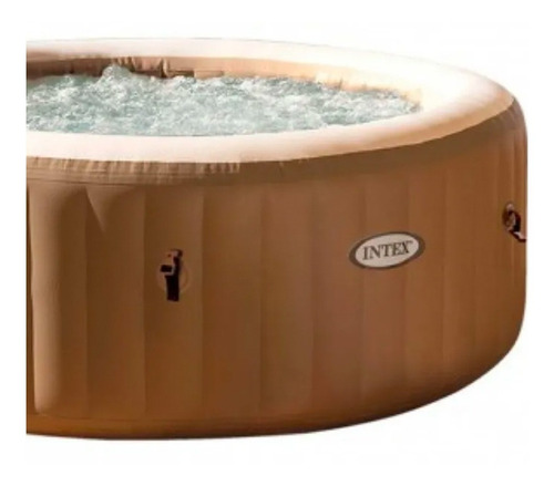 Spa Inflable New Burbuja Terapia Redondo P/ 4 Personas Intex