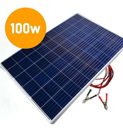 Placa Solar Energia 100w Painel Celulas Fotovoltaicas