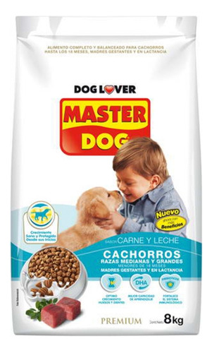 Alimento Para Perros  Master Dog Carne 8kg(1 Saco)super