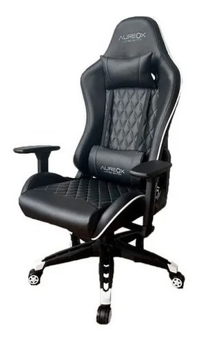 Silla Gamer Aureox Le1000 Ed Limitada Negra Blanca