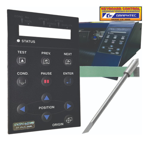 Teclado Graphtec Plotter Ce 3000 Med. Original+navaja Gratis