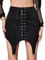 Comprar Mini Falda Enlazados Portaligas Y2k Grunge Goth Aesthetic