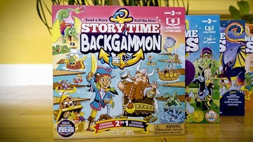 Story Time Backgammon Set Para Principiantes, Juego Educativ
