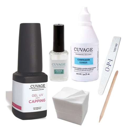 Kit Kapping Nivelador Uñas Gel Uv / Led -  Capping Cuvage 