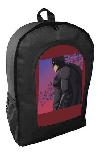 Mochila Negra Batman Adulto / Escolar N15