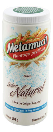 Metamucil Suplemento Alimenticio Sabor Natural Polvo 504 G
