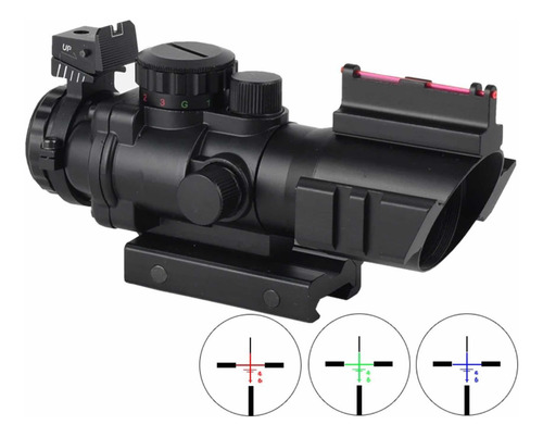 Mira Telescópica 4x32 Iluminada Picatinny Policía Airsoft Bn