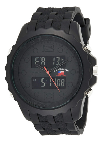U.s. Polo Assn. Sport Men's Us9269 Black Watch With Black...