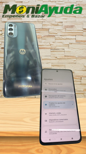 Moto G52 1 Sim 256 Gb Azul 6 Gb Ram Con Detalles De Uso Agua (Usado)