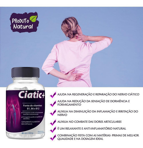 Kit de vitaminas para el dolor de espalda Sciatic+ Natural Ciatica