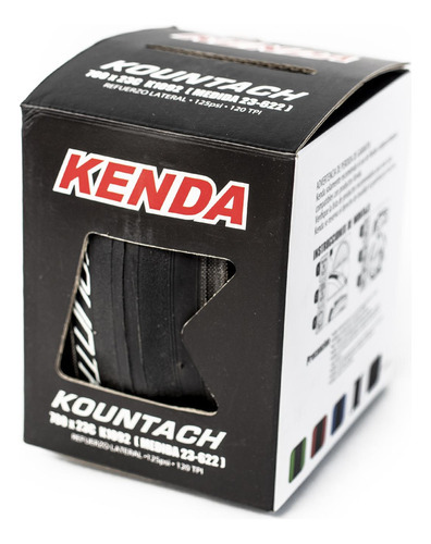 Llanta Para Bicicleta R700 X23 Negra Kountach K1092 Kenda