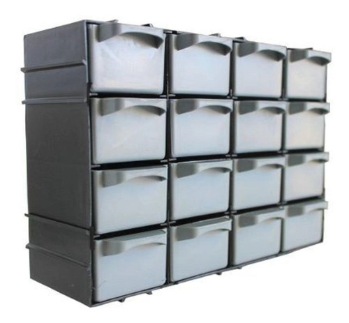Imagem 2 de 8 de Gaveteiro Organizador Pequeno 16 Gavetas Modular