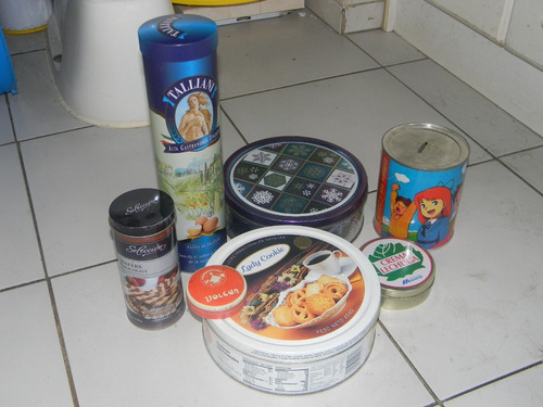 6 Cajas Lata Antiguas Y Otras A Eleccion (Usado)