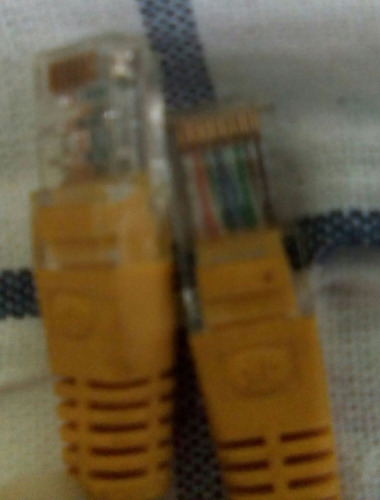 Imagen 3 de 4 de Cable Lan De Red Amarillo Para Internet
