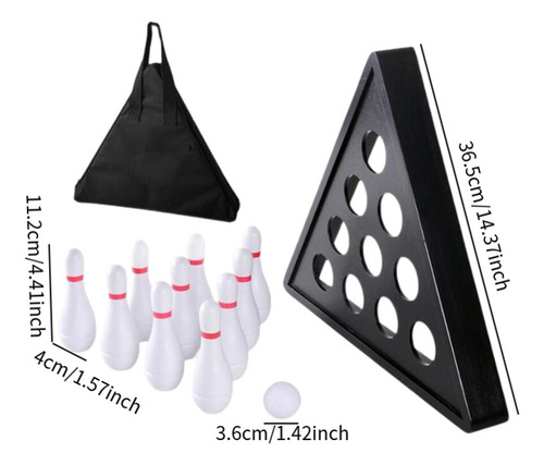 Juego De Bolos De Mesa Para Mesa De Con Bolsa, Juego De