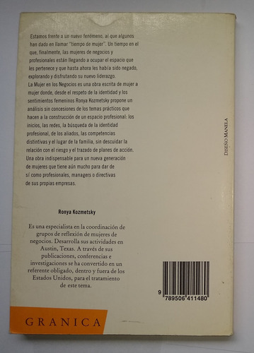La Mujer En Los Negocios - Ronya Kozmetsky - Granica (Usado)
