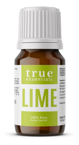 Aceite Esencial De Lime 15ml True Essentials Para Difusor.