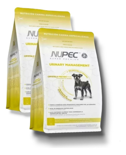 Set De 2 Nupec Urinary Management 2k Para Perro 19% Proteína