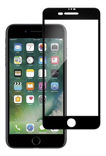 Imagen 1 de 4 de Vidrio Templado iPhone 8 Y 8 Plus Full Cover - Otec