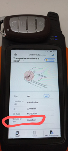 Chave Hyundai Hb20 Smartkey Original 2020 C/buzina