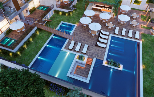 Imagem 9 de 14 de Flat | Piscina Rooftop +gourmet Rooftop | 2 Quartos +50m²