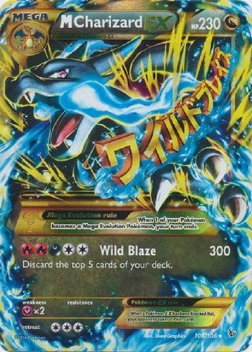 Mega Charizard Ex 108/106 Ultra Raro Pokemon Tcg