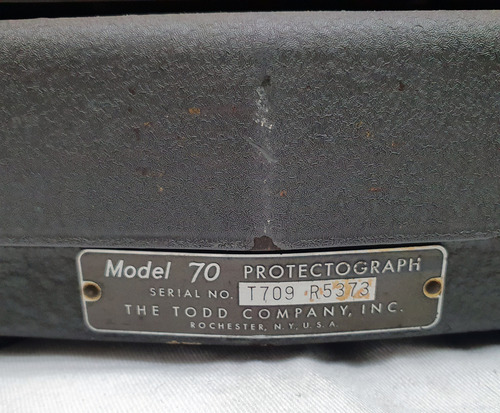 Maquina Visar Cheque Protectograph 70 - Funciona (Usado)