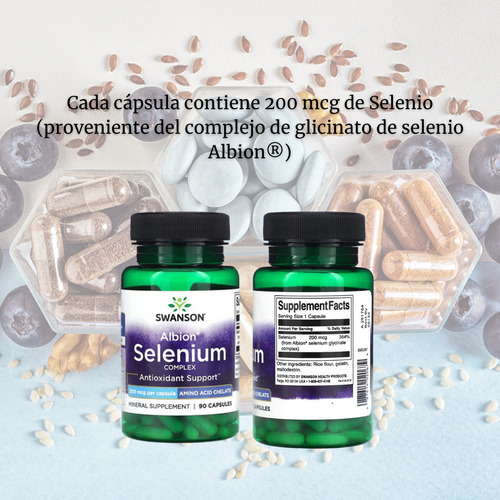 Selenio Complex 90cap 200mg Swanson
