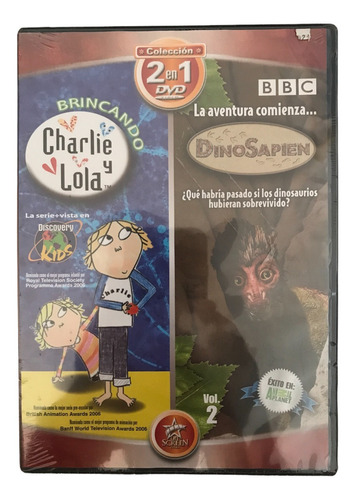 Dvd Original 2 En 1 Charlie Y Lola Brincando Y Dinosapien V2