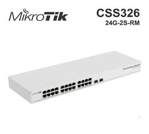 Switch Mikrotik Css326-24g-2s-rm Cloud Smart 24 Prto Gigabit
