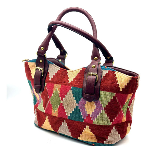 Cartera Lux Ethnic A - Bordeaux - Turkish Bazar