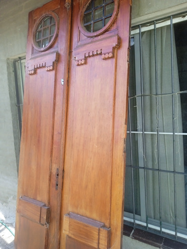 Puertas Puerta Zaguán Doble Hoja Visor Reja  Antigua 260x120