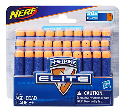 Recambio Nerf Darts Elite Blasters, Paquete De 30 Unidades,